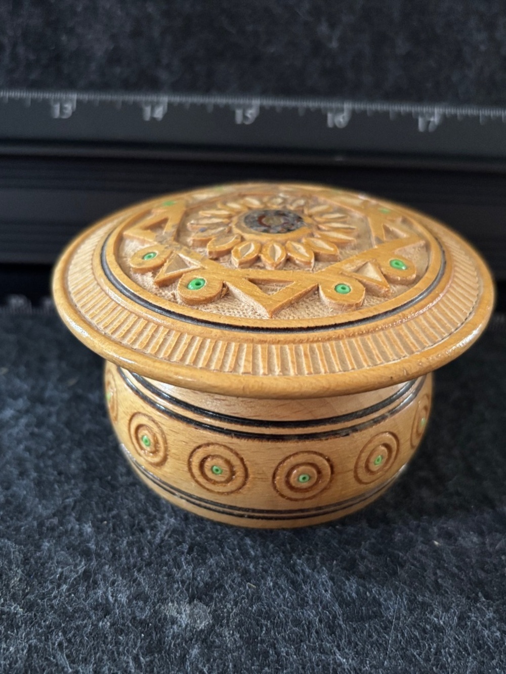 Vintage Wooden Trinket Box